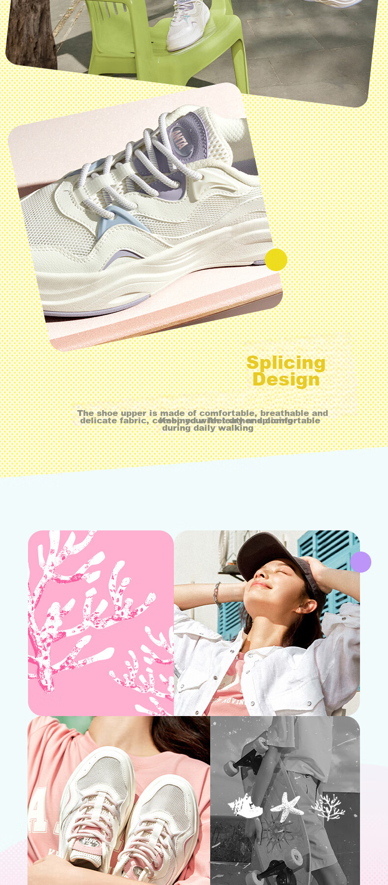 Anta Seagrass 3.0 Thick Sole Invisible Height Increase Classic Trendy Breathable Comfortable Soft Sole Shock Absorption Casual Sneakers 11