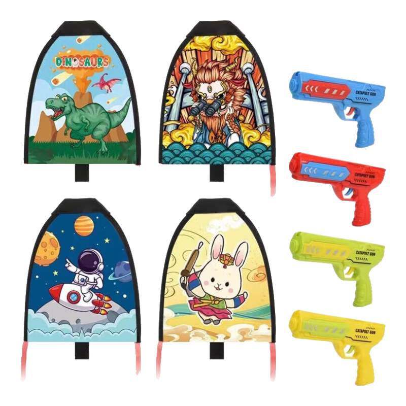 Babamama Kite Shooting Toy for Children, Outdoor Portable Glider Kite, Handheld Launcher Toy for Boys