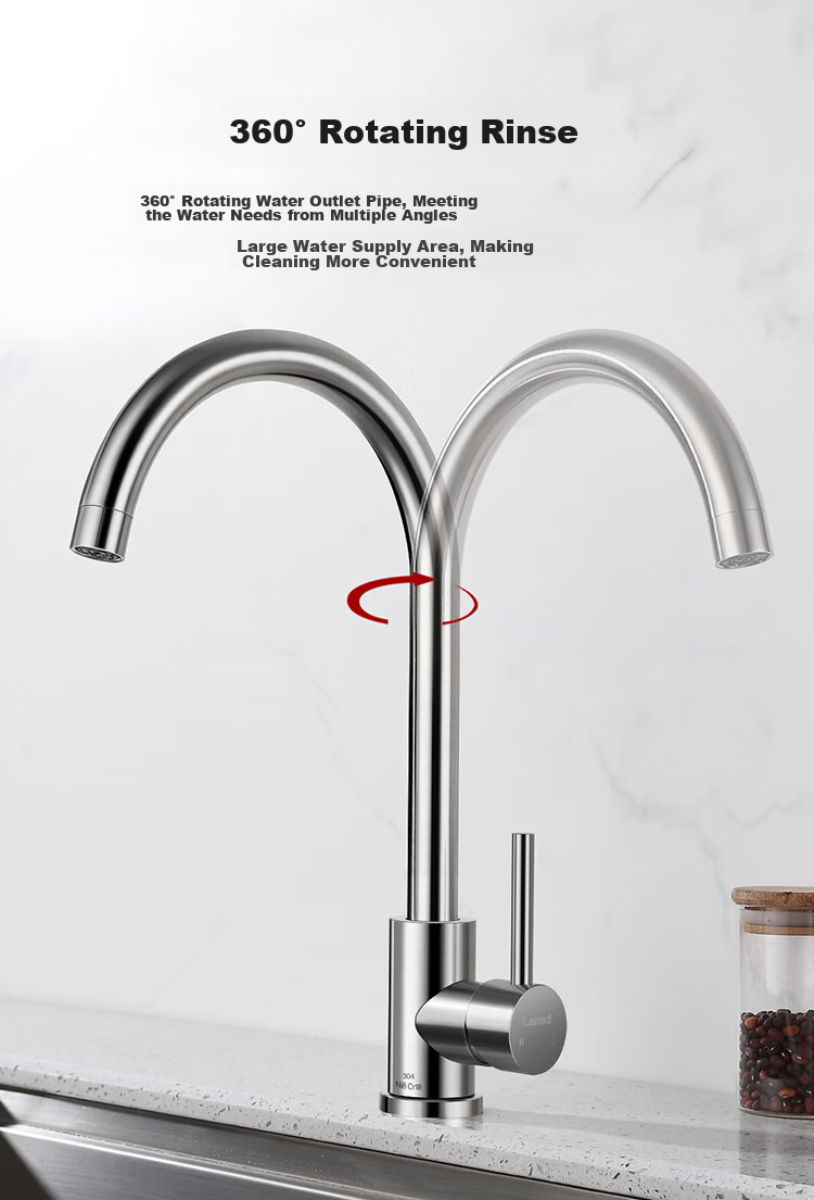 Larsd Kitchen Faucet, Sink Faucet, Hot And Cold Water Sink Faucet, High-Arc Faucet for Dishwashing Basin LD82051 3