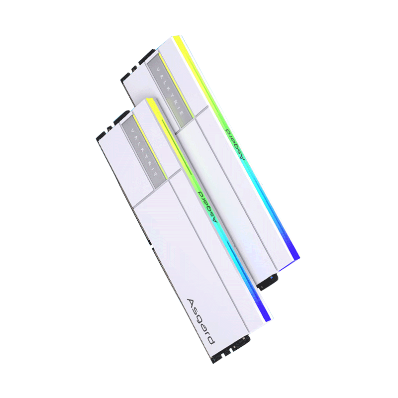 Asgard 48GB (24GBx2) DDR5 6000 Desktop Memory Valkyrie II RGB LED CL36 Polar White AI