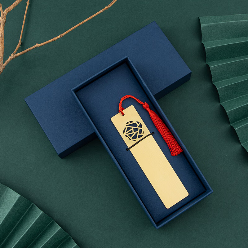 TIANSE Brass Metal Bookmark, Auspicious Cloud Window Pattern, Forbidden City Cultural And Creative Bookmark, Graduation Gift for The Whole Class, Teacher's Commemorative Gift, Classical Present, Gift for Male And Female Teachers, Annual Meeting Gift, TS-5891