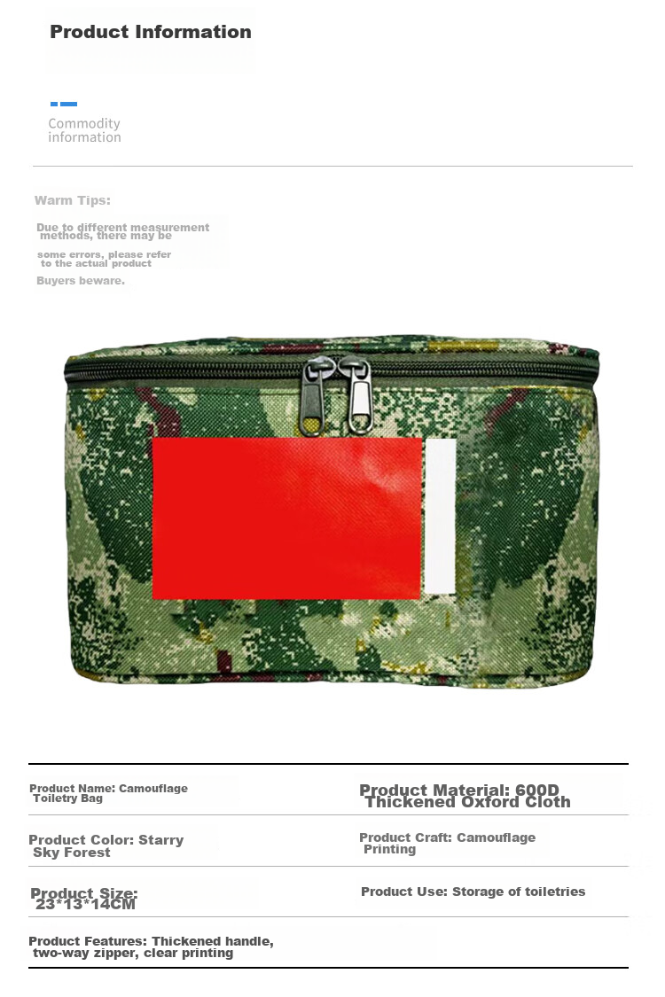 Pangdaidai Camouflage File Bag, Document Organizer, Office Meeting Handbag, 32*4*37cm 6