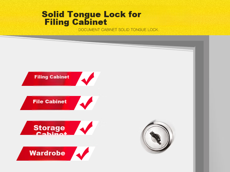 Fly.Globe Office Desk Drawer Lock Furniture Lock Bedside Table Lock Anti-Theft Blade Lock Cylinder FQ-A04 1