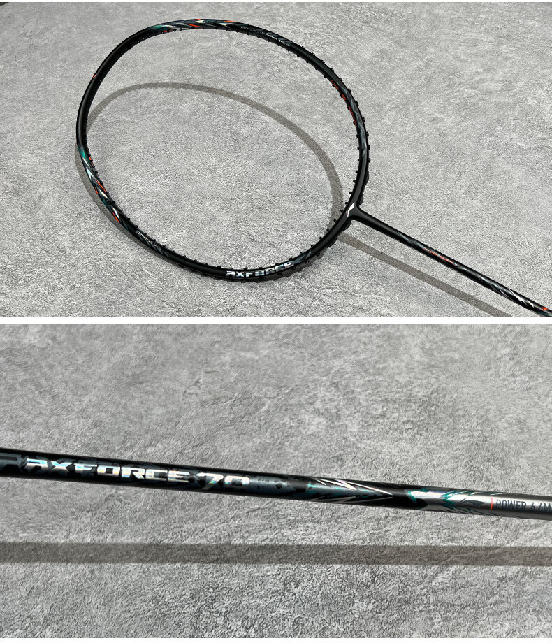 Li-Ning Badminton Racket, Leiting 70 Black And Silver Color, 4U5 Unstrung Racket, Offensive Type Single Racket, AYPT277-4 7