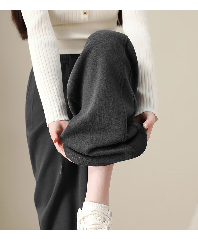 Yishangmei Women's Sports Pants Spring Autumn Winter 2025 New Slim LULU Style Flared Casual American Sweatpants for Petite 3