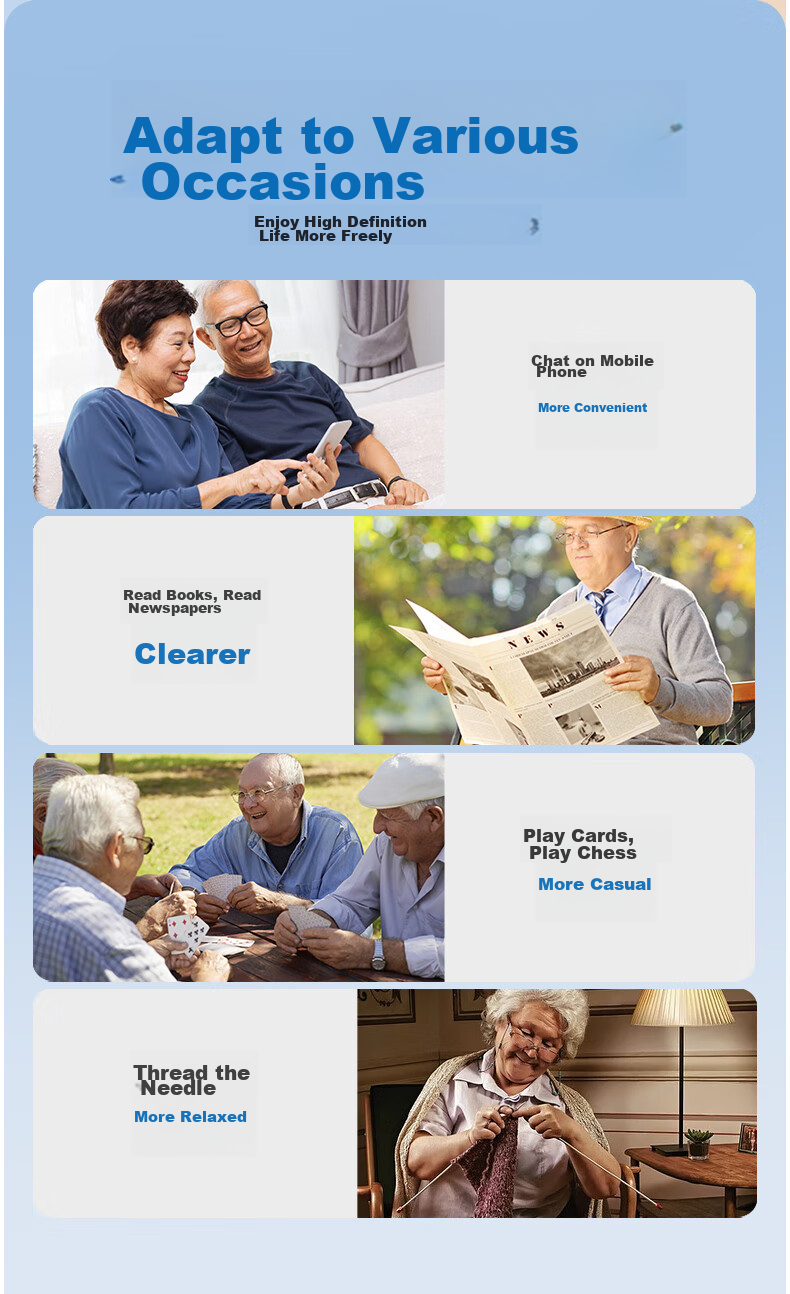 Wujiang Blue Light Blocking Reading Glasses for Men And Women, Imported High-Definition Presbyopic Glasses, 200 Degrees 9