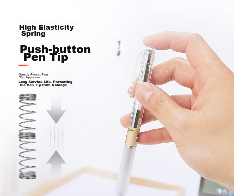AIHAO [Back to School Essential] Retractable Gel Pen, 0.5mm Bullet Tip, Black, Soft Rubber Grip, Business Office Large Capacity Signing Pen X97 7