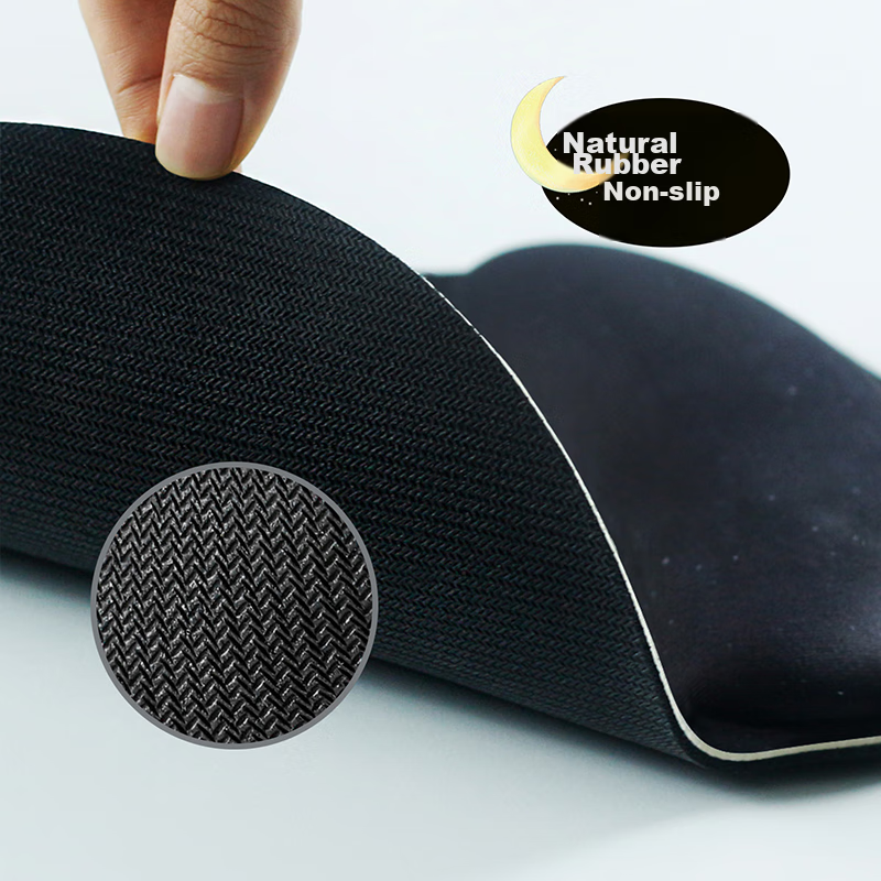 EXCO Dual-Use Magnetic Leather Wrist Rest Mouse Pad, Large Hand Support, Computer Office Ergonomic Leather Wrist Rest Non-Slip Pad, Brown 0666 11