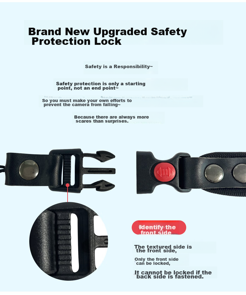 Shilifan Camera Wrist Strap, Quick Release Braided Wristband for Canon/Nikon/Sony Mirrorless Cameras, Accessory with Safety Lock 4