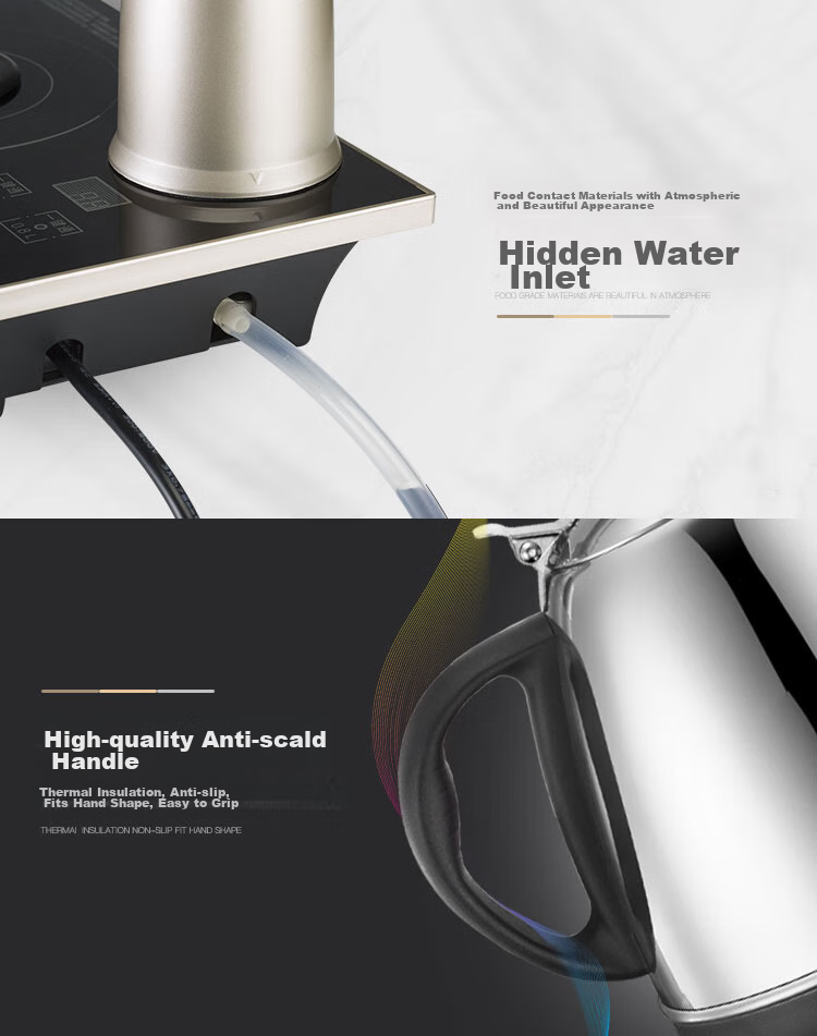 CHIGO Pure Titanium Electric Kettle Fully Automatic Water Supply Electric Kettle Tea Table Integrated High-Temperature Sterilization Electric Tea Stove Embedded Tea Table Special Electric Tea Tray JBL 12