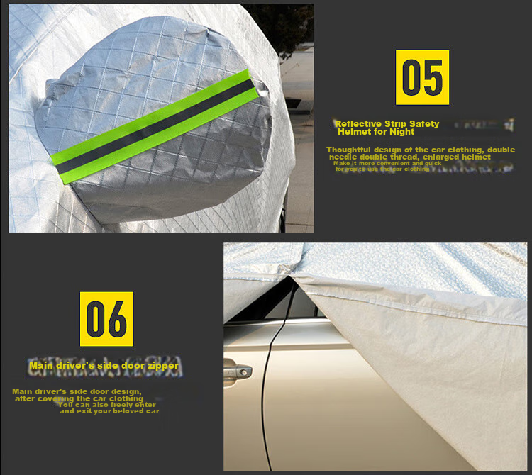 KOOLIFE Car Cover Full Protection Sunshade Thickened Suitable for Xiaomi SU7, Volkswagen, Buick LaCrosse, Toyota Crow 15