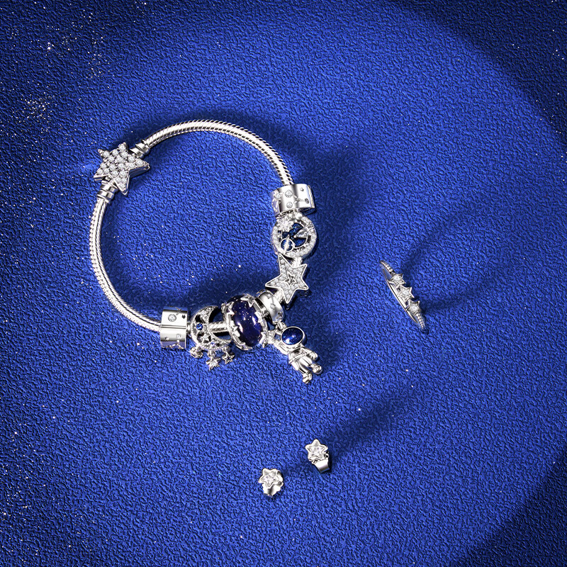 Pandora Starry Dazzle Stud Earrings, Simple And Elegant Fashion, Birthday Gift for Girlfriend Or Best Friend
