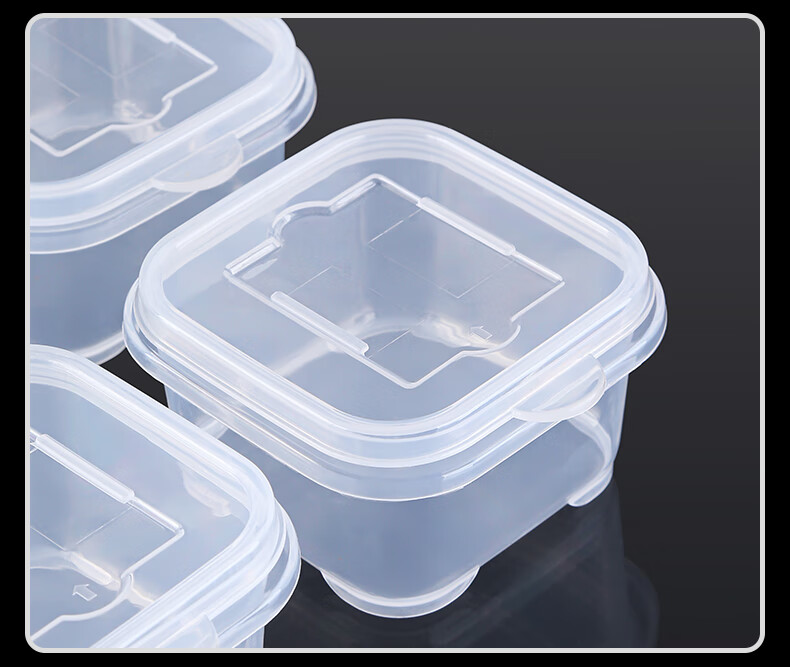 JOBO PP Food Sample Containers 10-Pack 250ml Kindergarten School Hotel Fresh-Keeping Sampling Storage Boxes 1