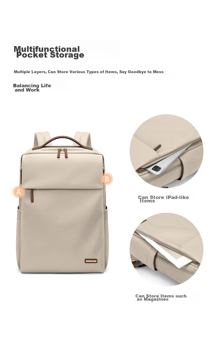 GOLF Backpack for Women, Laptop Bag 15.6-Inch Notebook Business Travel Backpack College Student Schoolbag Commuter 11