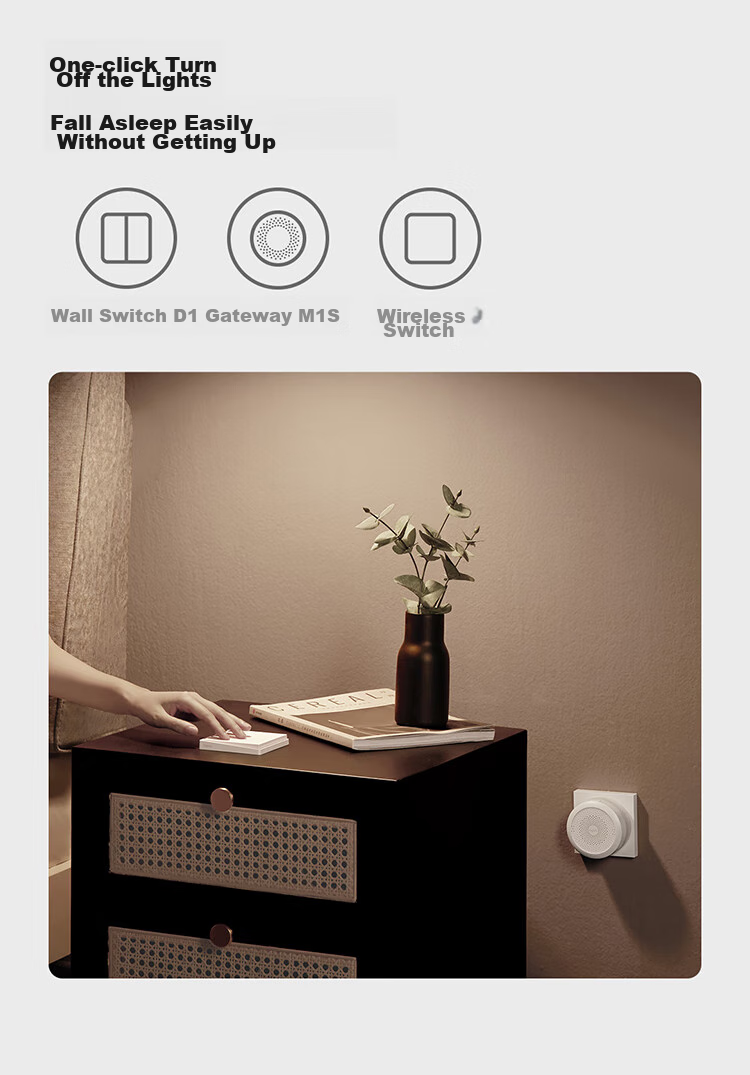 Aqara Smart Switch D1 Double Key for Neutral Wire, Integrated with Mijia APP/iPhone HomeKit, Remote Control Switch, White 12