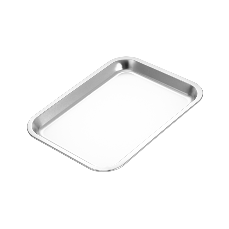 Jinyaoshi Stainless Steel Flat-Bottom Shallow Square Pan, Rectangular Tray, Barbecue Plate, Serving Dish, Dumpling Plate, Fruit Plate GK-FP3627
