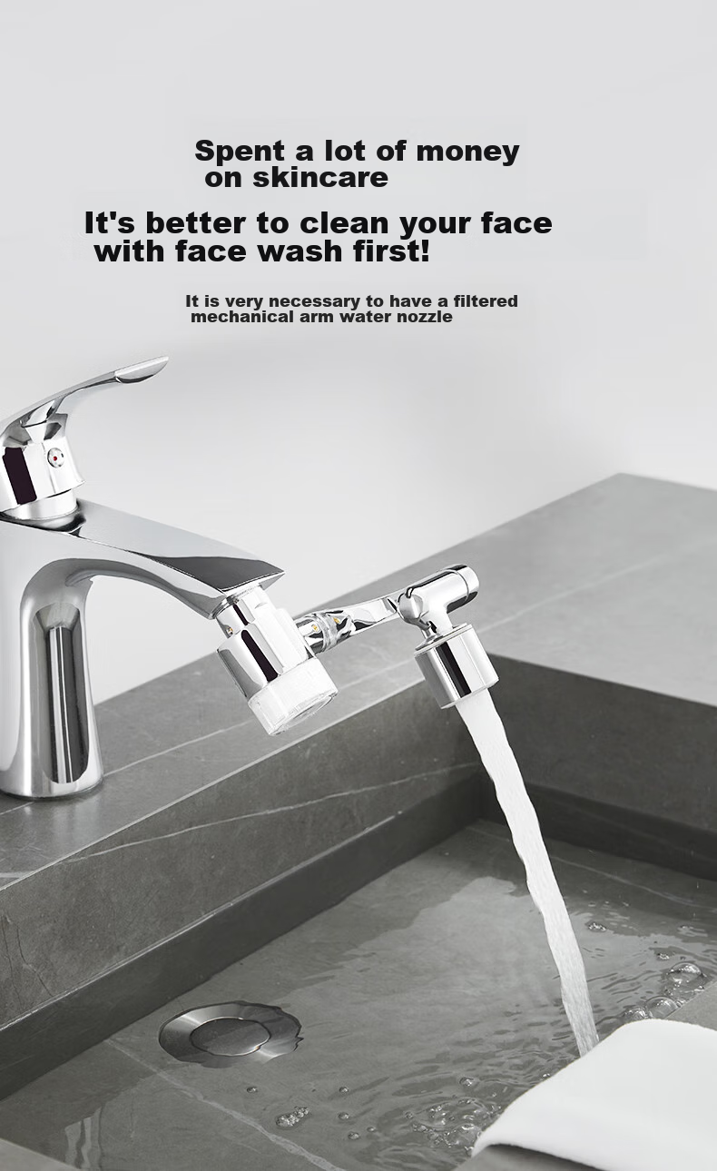 SUPOR Faucet Aerator, 1080 Filter Extender, Kitchen Sink Universal Rotating Splash-Proof Device, Mechanical Arm S 5