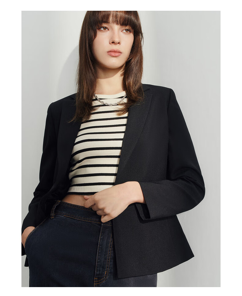 G2000 [Machine Washable/WRinkle-Resistant] Women's Clothing, Same Style As in Department Stores, Autumn And Winter Business Commute Slim-Fit Formal Suit Jacket 7