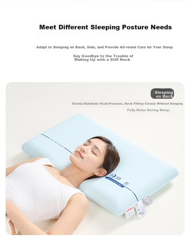 Hengyuanxiang Pillow Core, Class A Deep Sleep Pillow, Neck Protection, Slow Rebound Memory Foam Pillow Core, Adult High Pillow, 10cm [Single Piece] 7