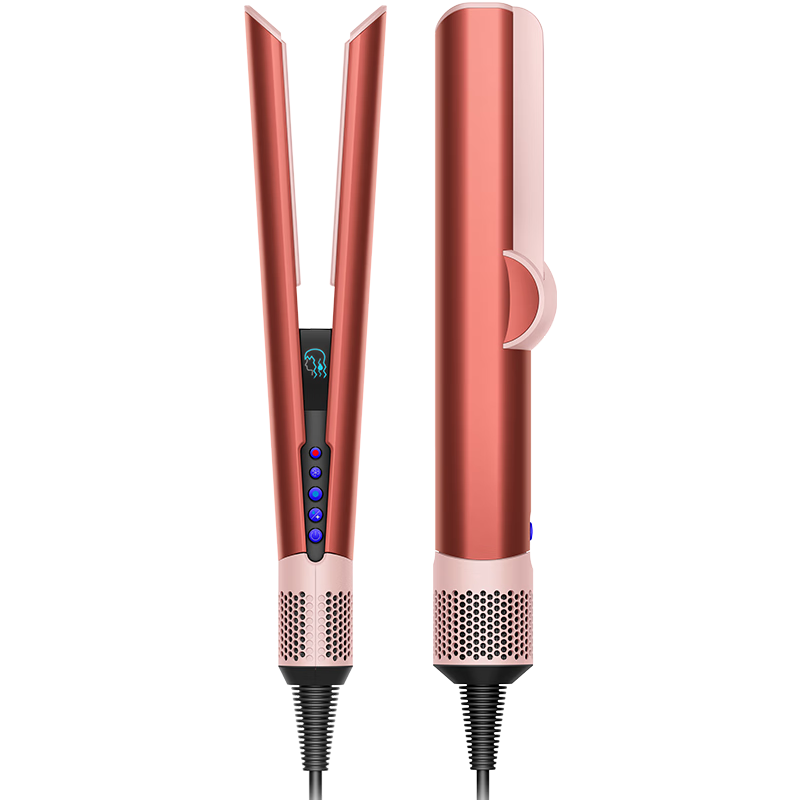 DYSON Airstrait HT01 Hair Dryer And Straightener, 2-In Blow Dryer And Straightening Iron, Wet And Dry Use, Quick-Drying Hair Care, Recommended, Coral Copper Plate