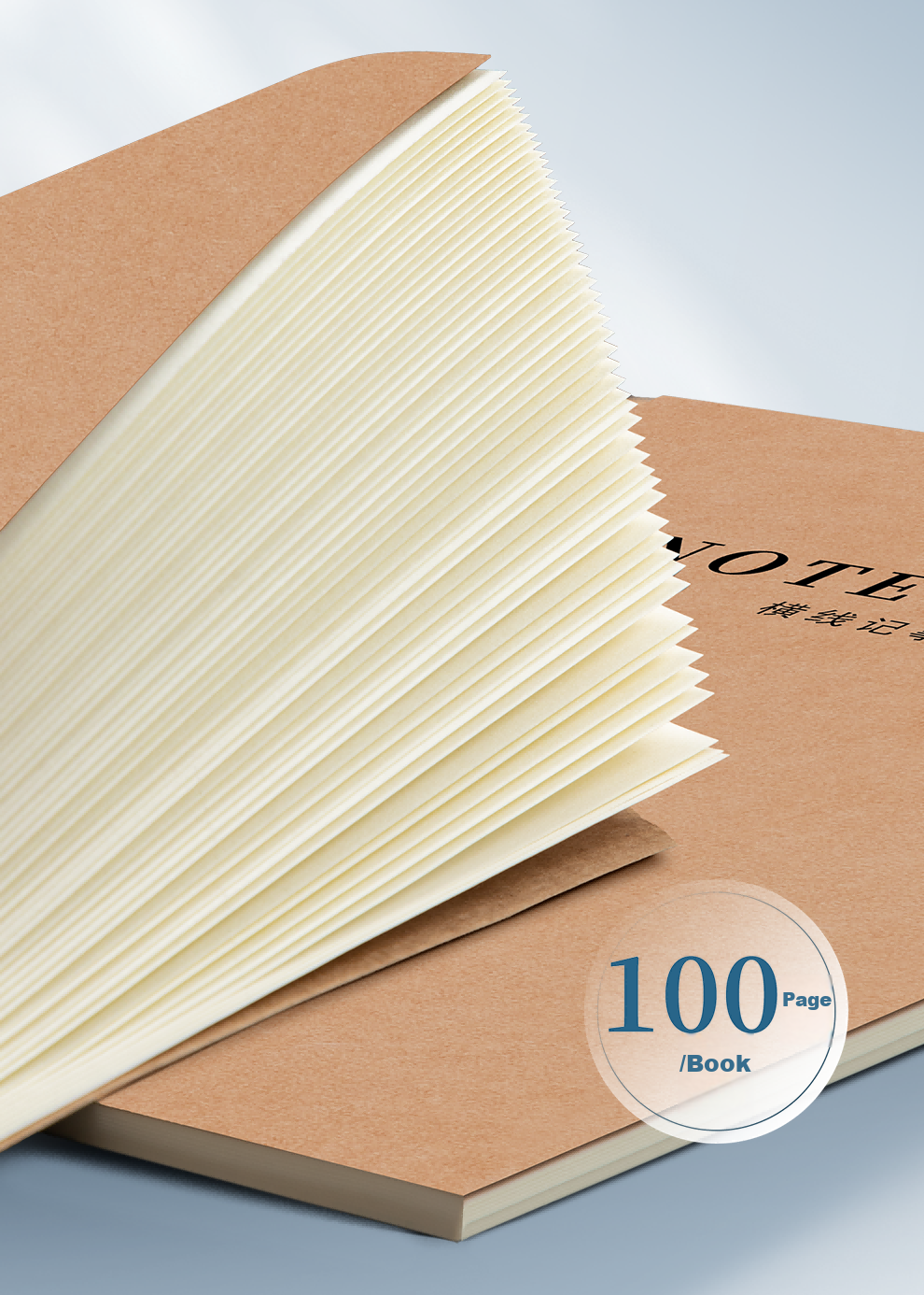 Jiaranheng 5-Pack B5 Thick Notebooks, Large Kraft Paper with Thread Binding, Simple Journal, 16K Stitched Notebook, Diary, Business Meeting Record Book, Customizable 3