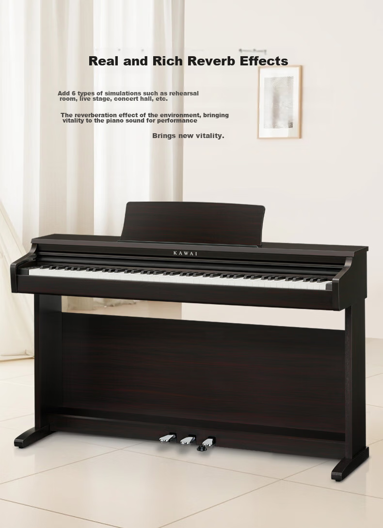 Kawai Digital Piano KDP120GR, 88-Key Weighted Hammer Action, for Adults And Children, Beginners And Professionals, Home Use, Upright Piano 8