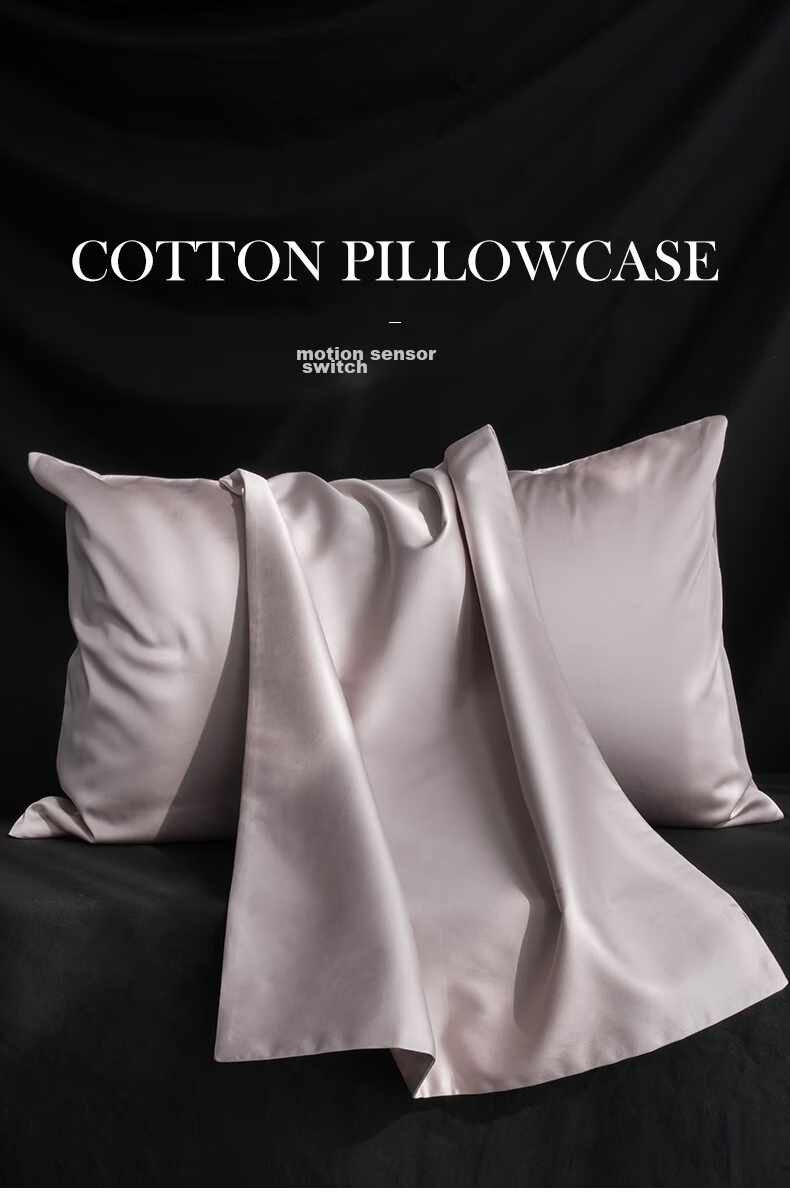 SIDANDA 100% Cotton Five-Star Hotel Pillow Core with Envelope Pillowcase, Water Blue Pillow Cover, Single Piece 48*74cm 1