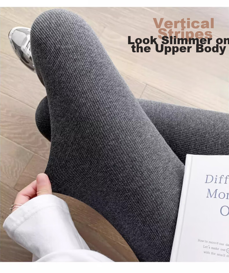 LangSha Leggings for Women, Spring And Autumn Style, High-Waisted Slimming Cotton Pants, Tight-Fitting Tights, Black Skinny Pants, Autumn Pants 6