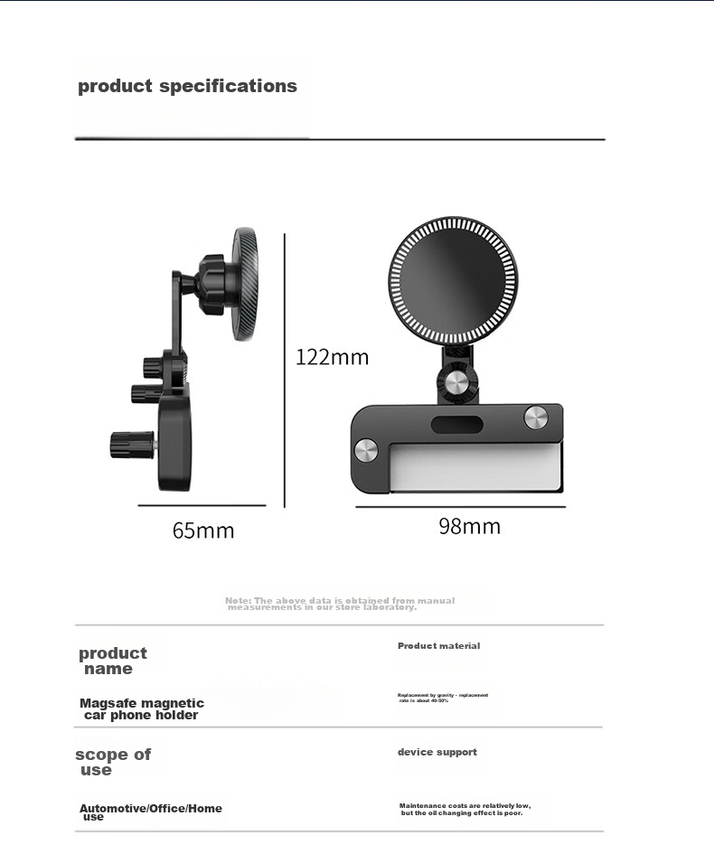 KOOLIFE Car Phone Holder, Tesla Model 3/Y Magnetic Navigation Mount, Specially Designed for Large Screens of New Energy Vehicles 13