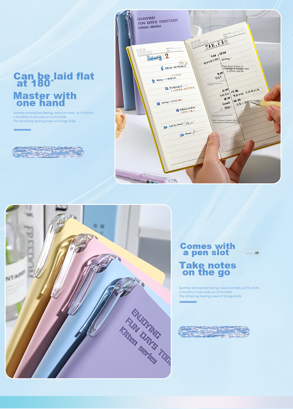Zuolanzhe A6 Pocket Notebook, Small Notebook with High Aesthetic Value, Cute And Portable, for Exam Preparation, Student And Teacher Memo Pad, Soft Leather Portable Notebook, Stationery Customization, Pink 5