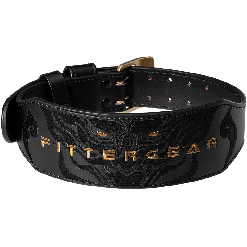 FITTER GEAR Fitness Training Waist Support Belt for Men And Women, Cowhide Deep Squat Deadlift Exercise Strength Weightlifting Protective Gear