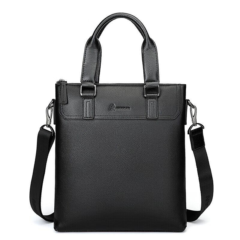 MEXICAN Men's Briefcase, Top-Grain Leather Handbag, Office Travel Large Capacity Shoulder Crossbody Laptop Bag, Birthday Gift