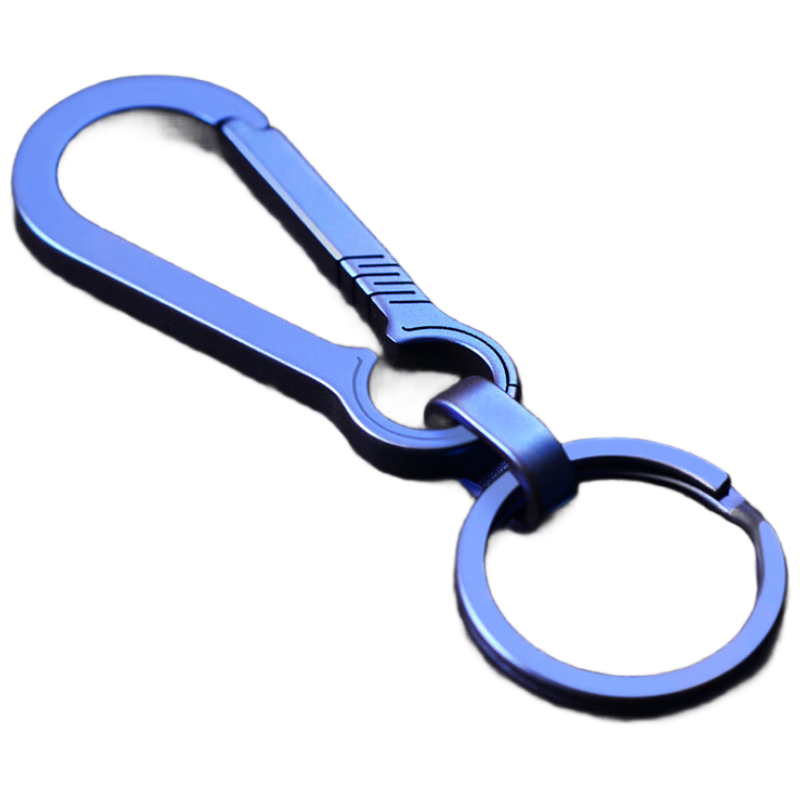 Dijialun Titanium Alloy Car Key Chain Pendant, Men's Key Ring, Personalized Creative Waist-Hanging Simple Customized Key Fob