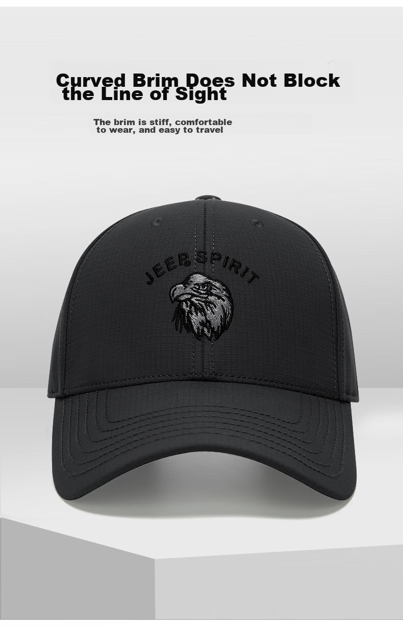 JEEP Baseball Cap for Men, Fashionable All-Season Style, Unisex Duck Tongue Hat with Embroidered Design A0033 6