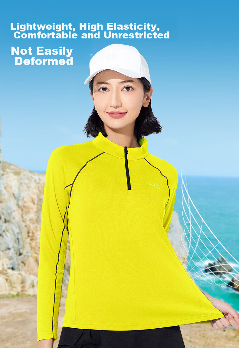 TECTOP Quick-Dry Men's Outdoor Stand-Collar Breathable Running Elastic Long-Sleeve T-Shirt Reflective Cycling Jersey 035 Men's Black S 2