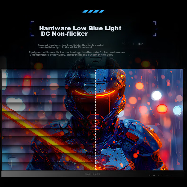 MACHENIKE 24.5-Inch 300Hz Overclockable to 310Hz High Refresh Rate HDR Low Blue Light 1ms Built-In Power Gaming Monitor Non-240 Starry Sky MZF25F300 7
