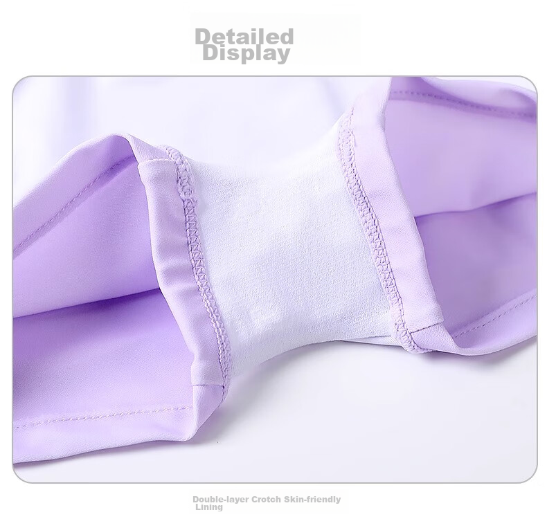 Dishini Elsa Baby Swimsuit, Cute Princess Children's Swimwear, Girls' Swimsuit, SF240142 Purple, Size 110 11