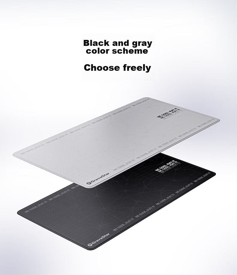 GravaStar Keyboard Accessory, Rectangular Mouse Pad, Black 9