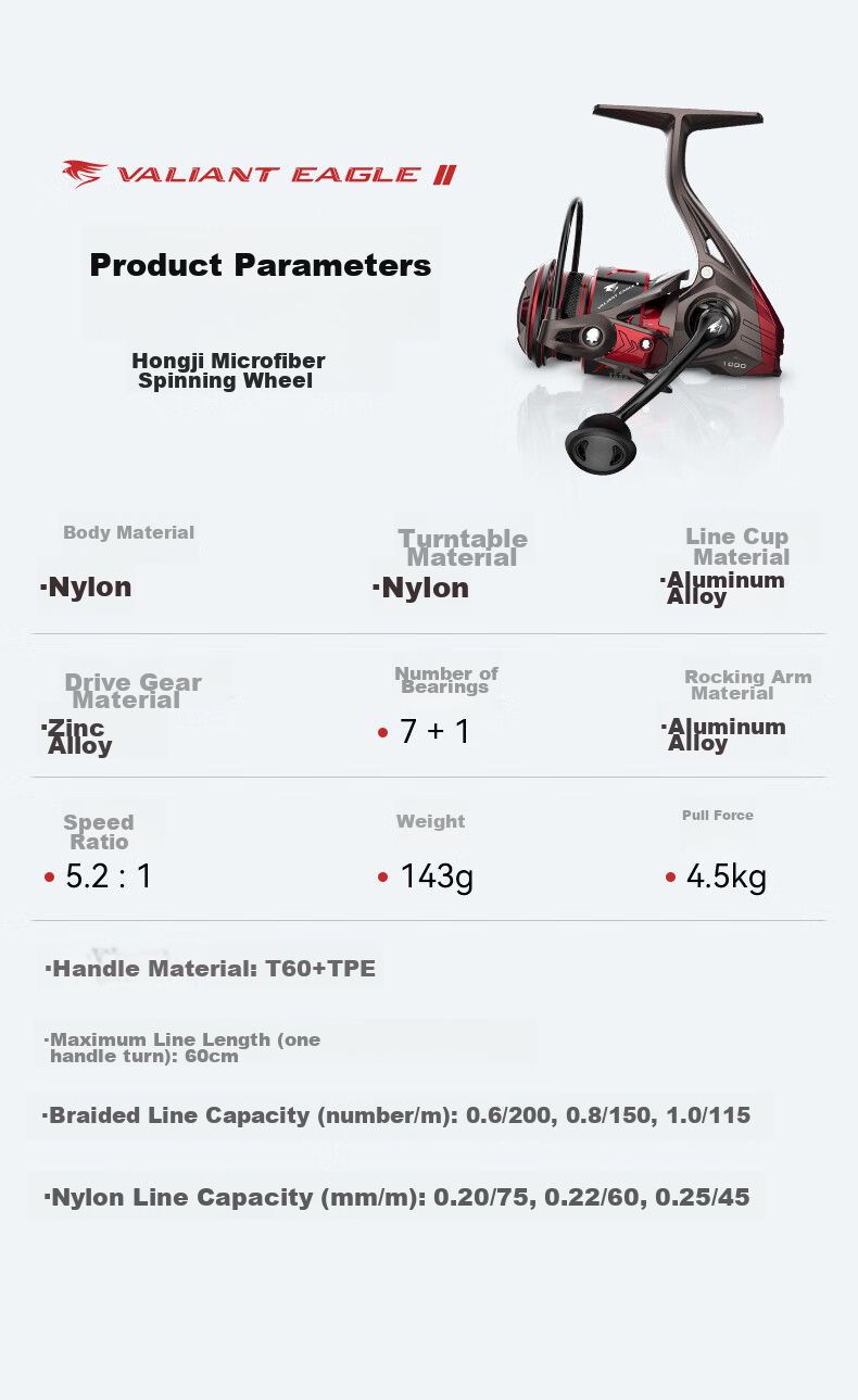 KastKing Hongshun PRO Micro Spinning Reel, Lure Fishing Line Reel, Metal Line Cup, Maokou Fish Baitiao Fishing Reel 30
