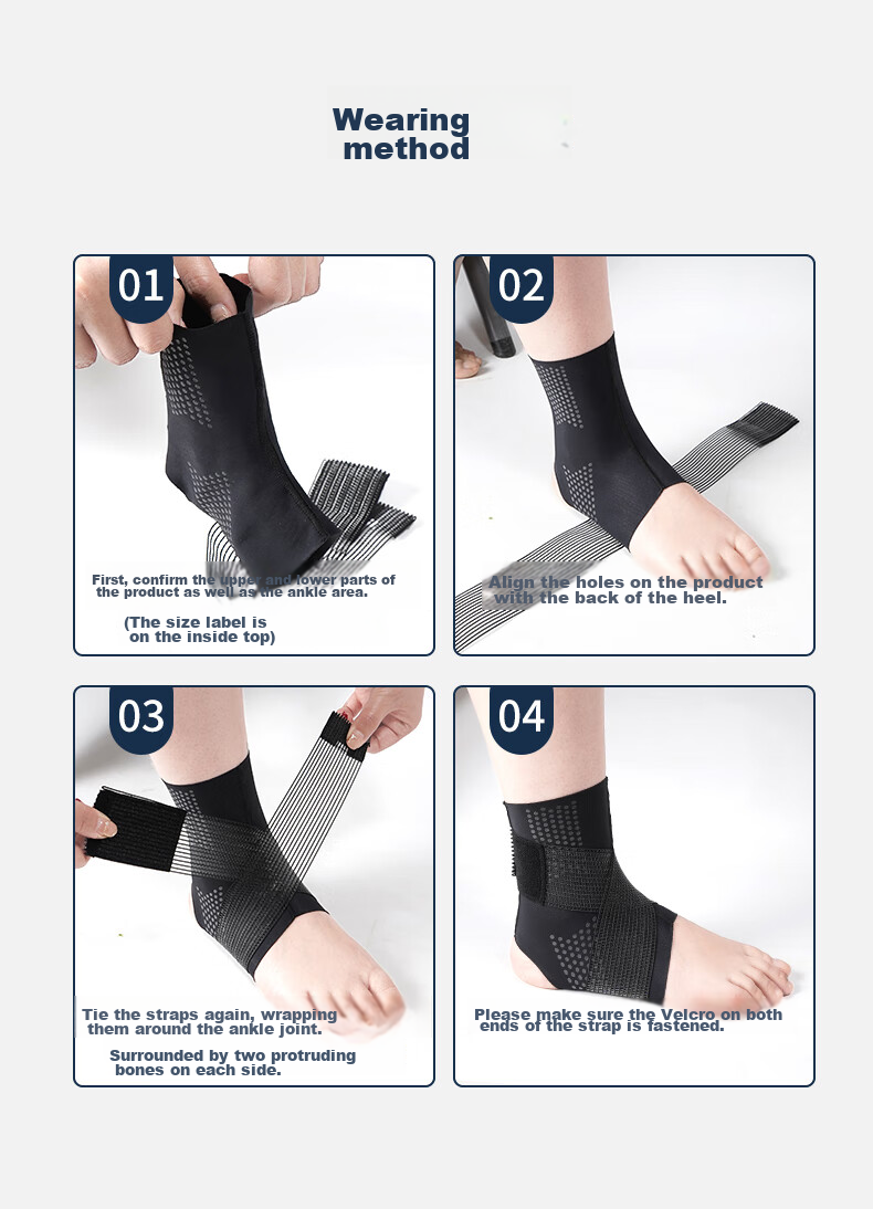 NAILEKESI N Sports Ankle Brace, Prevents Sprains And Injuries, Professional Fixation Support for Ankle And Wrist, Size L 9