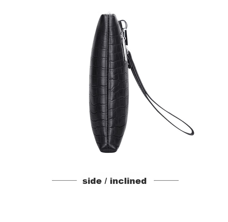 CARTELO Men's Clutch, Business Fashion Soft Top-Grain Leather Envelope Bag, Handheld Clutch, Large Capacity Purse, Gift 11