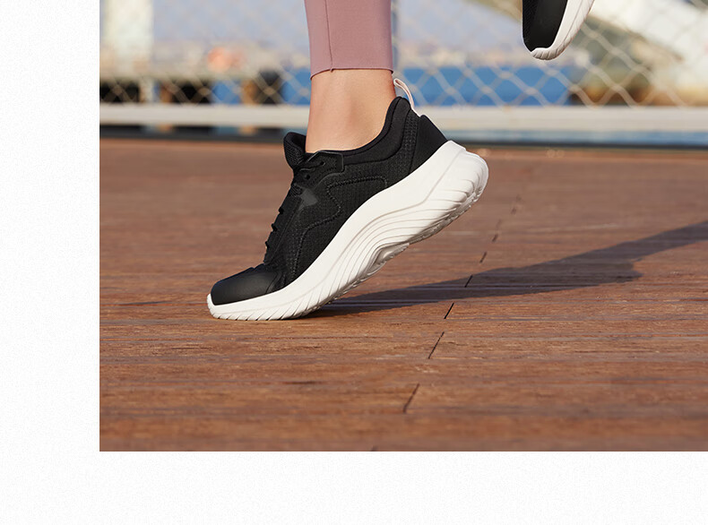 361° Women's Autumn Water-Repellent Leather Running Shoes Shock Absorption Casual Commuting Sneakers 682232233-3 21