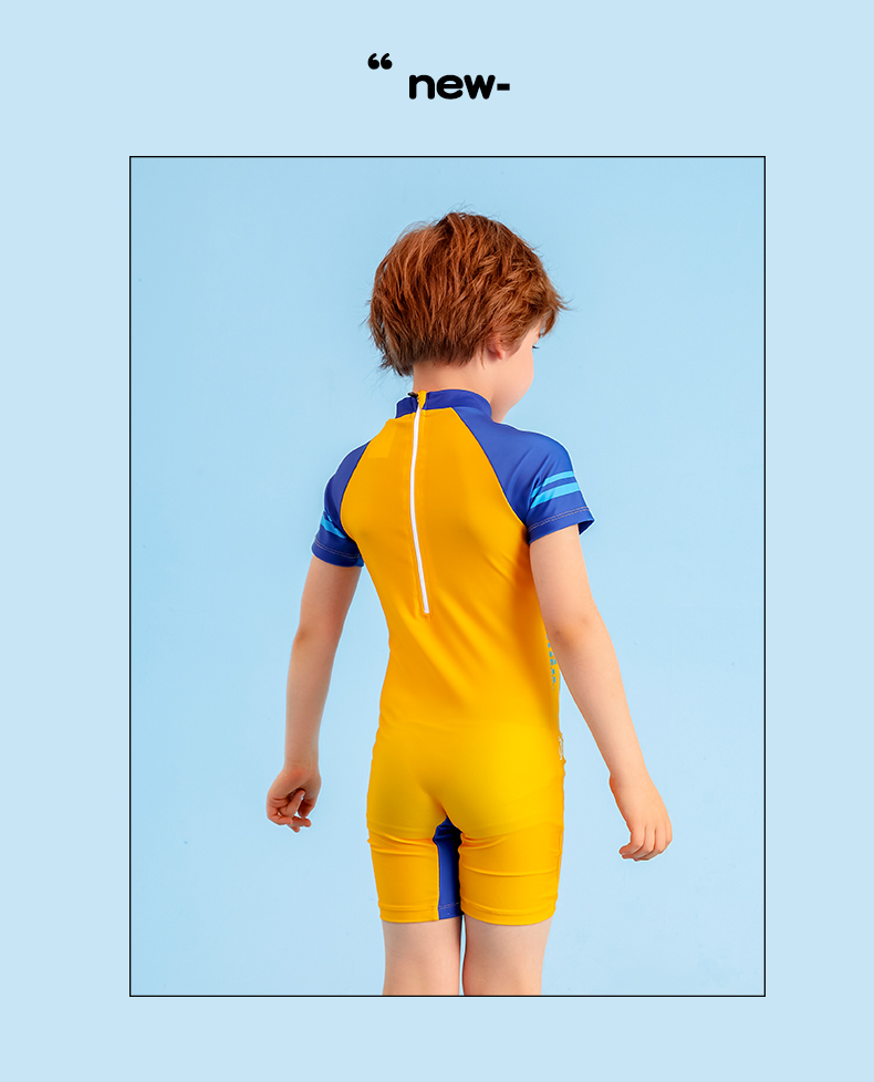 361° Children's Swimsuit, Boys' One-Piece Swimwear, Cartoon Cute Design for Young Kids, Summer Swimming Suit, Baby Hot Spring Bathing Costume 7