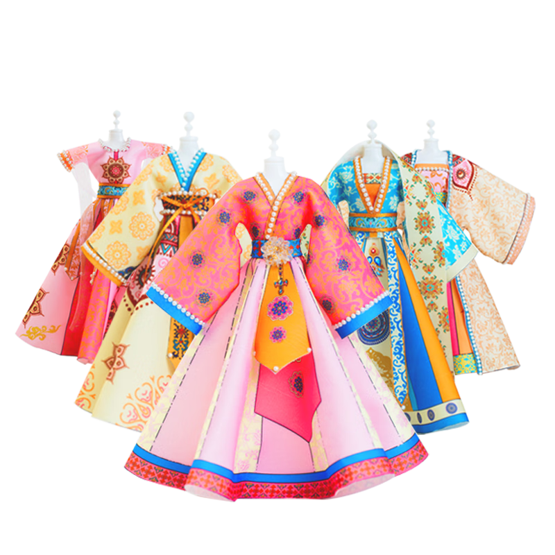 Qiaopigu Children's Clothing Designer Toys, Girls' DIY Handmade Tang Yun Jiaren Fashion, Birthday And Holiday Gifts