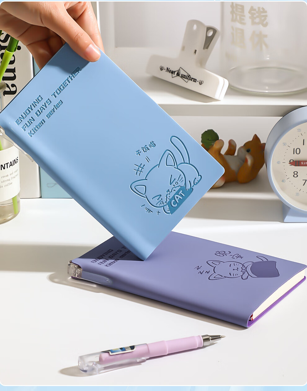 Zuolanzhe A6 Pocket Notebook, Small Notebook with High Aesthetic Value, Cute And Portable, for Exam Preparation, Student And Teacher Memo Pad, Soft Leather Portable Notebook, Stationery Customization, Pink 22