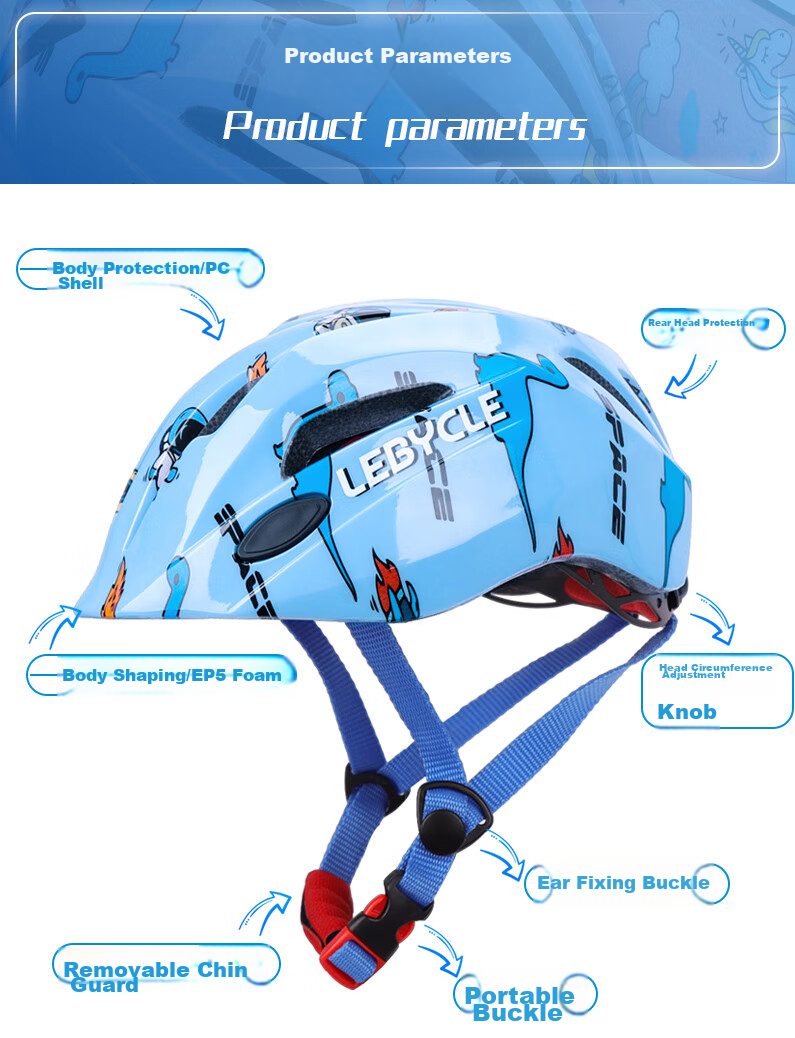 LEBYCLE Children's Helmet, Cycling Safety Helmet, Specialized for Cycling, Bicycle Riding Cap, SPSC Safety Certified, Universal for Roller Skating 4