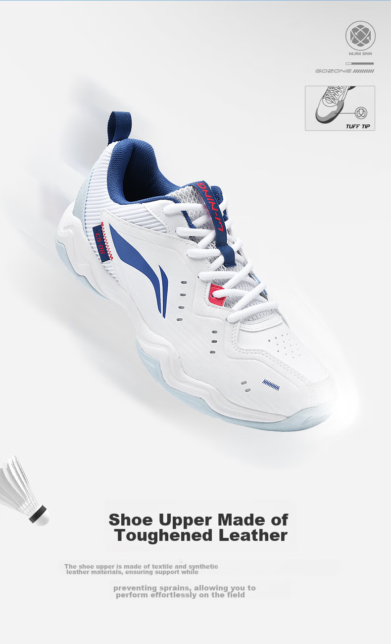 Li-Ning Badminton Shoes, Unisex Fly Leg Design, Non-Slip Wear-Resistant Tennis Shoes, Table Tennis Shoes, Low-Profile Flying Sports Shoes 10