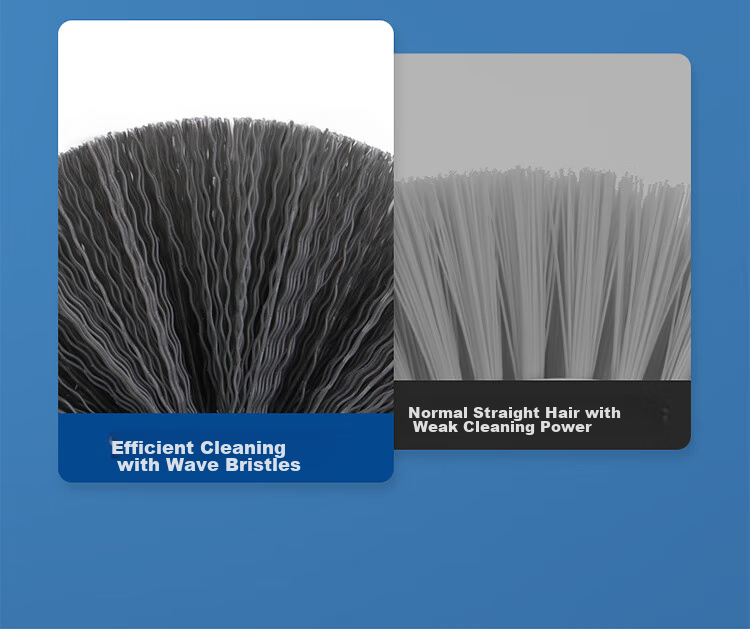 LYNN Toilet Brush 2 Pieces [With 2 Hooks], Multi-Angle No Dead Angle Cleaning Brush, Floor Brush 5
