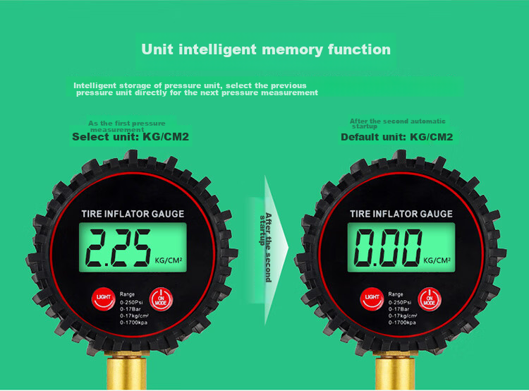 Kulaipu Digital Tire Pressure Gauge with Curved Rod, Truck And Bus Tire Pressure Monitor KLP-86007 15