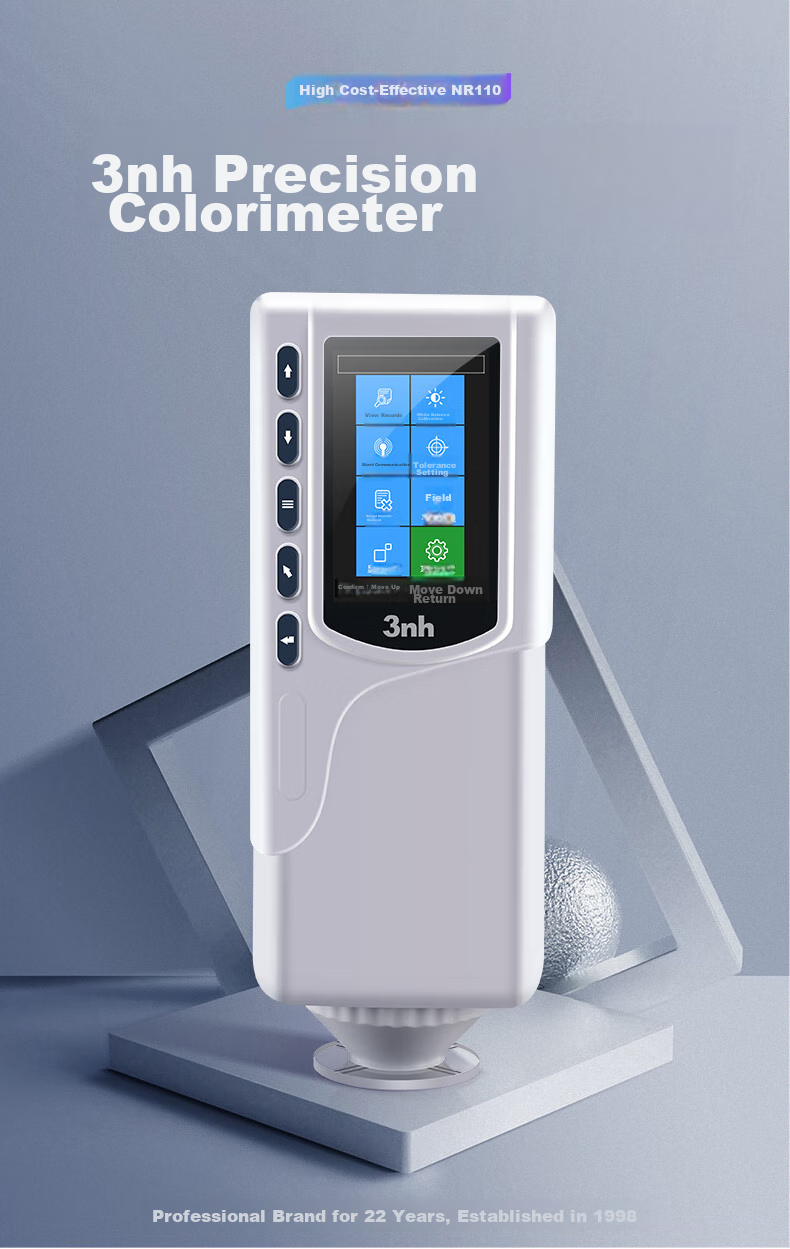 3Nh Portable Handheld Plastic Paint Color Difference Meter, Dual-Diameter Colorimeter for Coatings, NR110 2